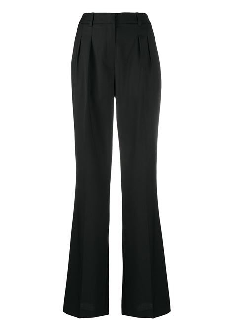 Black flared trousers - women